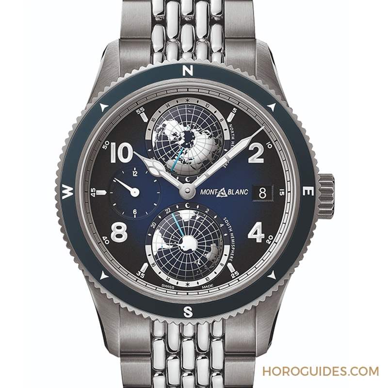 MONTBLANC - 冷光、冰藍(lán)與專業(yè)：風(fēng)格型男工具表三大標(biāo)配｜萬寶龍1858 Geosphere腕表