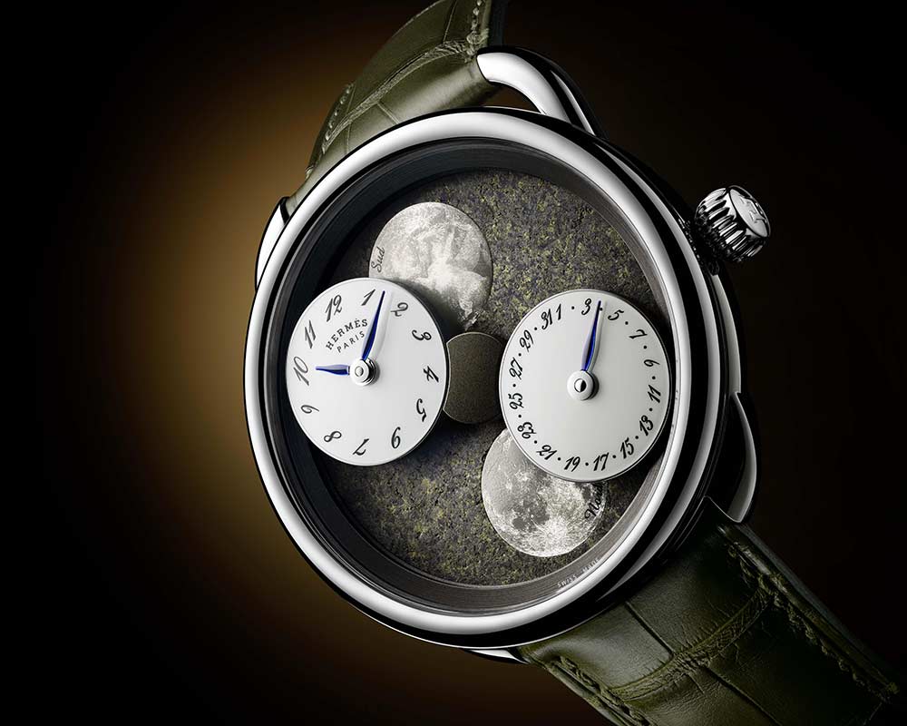 愛(ài)馬仕 arceau heure lune 2020 綠色