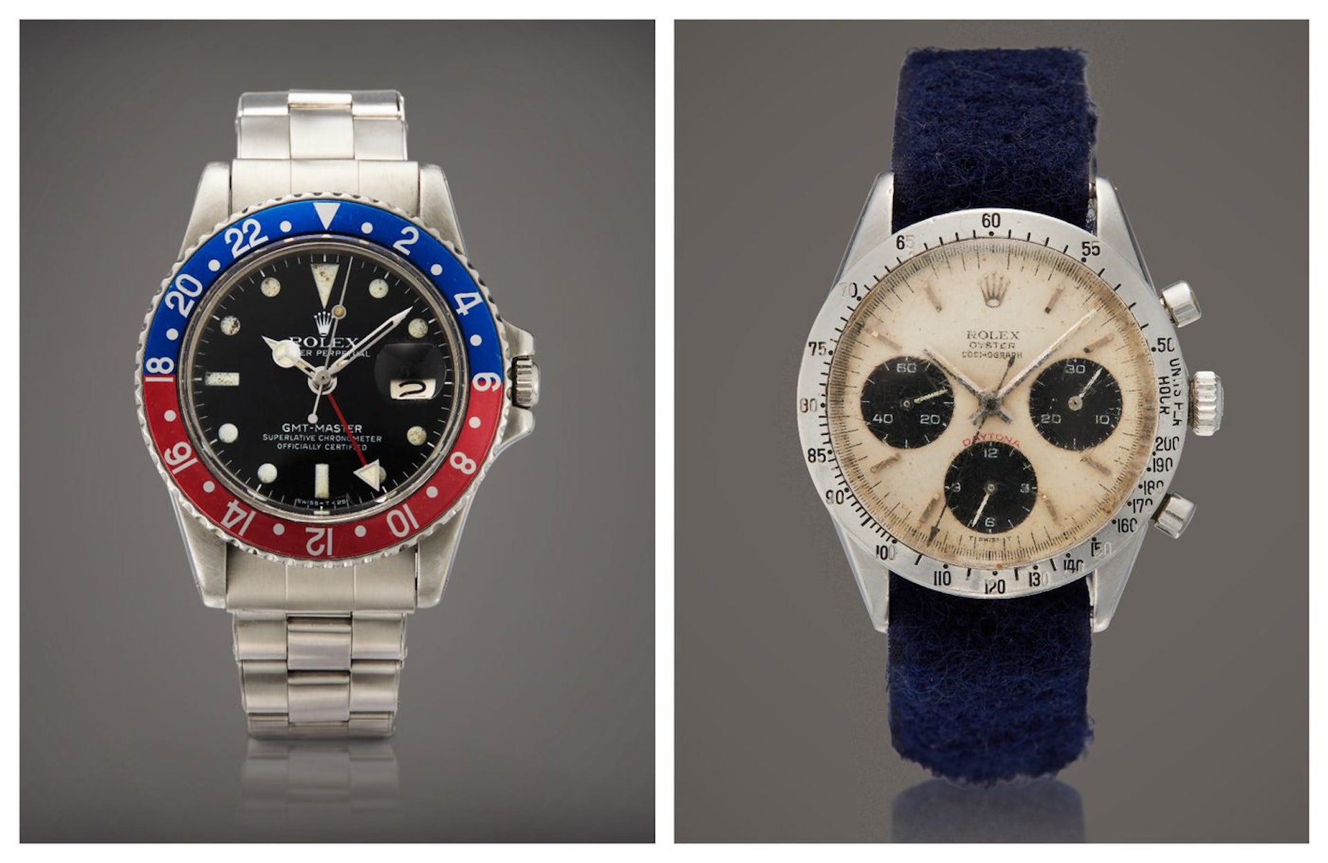 GMT-Master「Pepsi」及Daytona Reference 6262（圖片來(lái)源：Sotheby's）