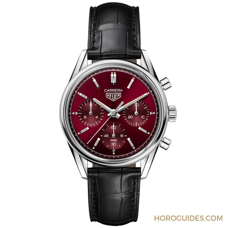 TAG HEUER - 高調(diào)復(fù)古感！ TAG Heuer CARRERA紅面限量計時腕表