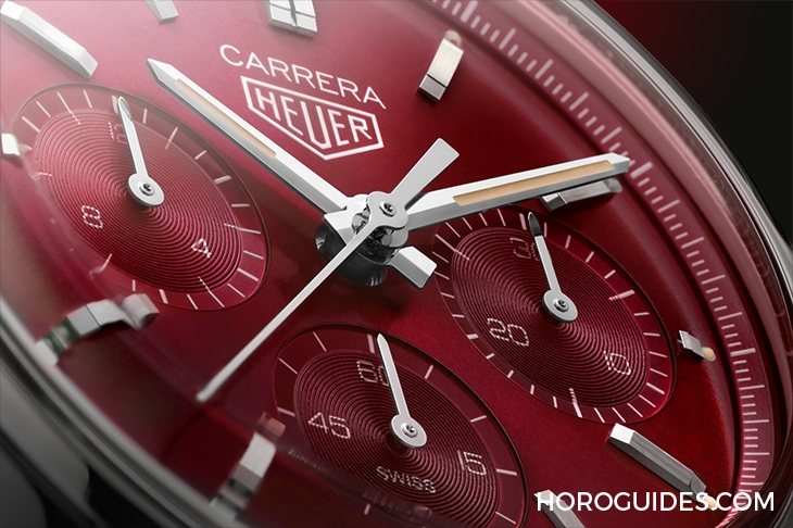 TAG HEUER - 高調(diào)復(fù)古感！ TAG Heuer CARRERA紅面限量計時腕表