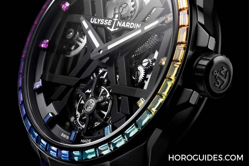 ULYSSE NARDIN - 以彩虹寶石圈入作，Ulysse Nardin Blast彩虹陀飛輪腕表、Lady Diver美人魚潛水彩虹腕