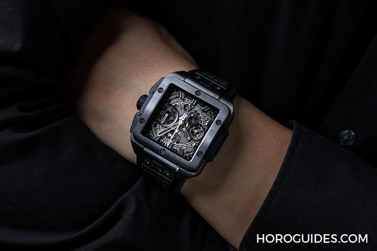 HUBLOT - 宇舶推出高階運(yùn)動(dòng)方形表Square Bang Unico計(jì)時(shí)碼表卓越工藝盡在方寸之間