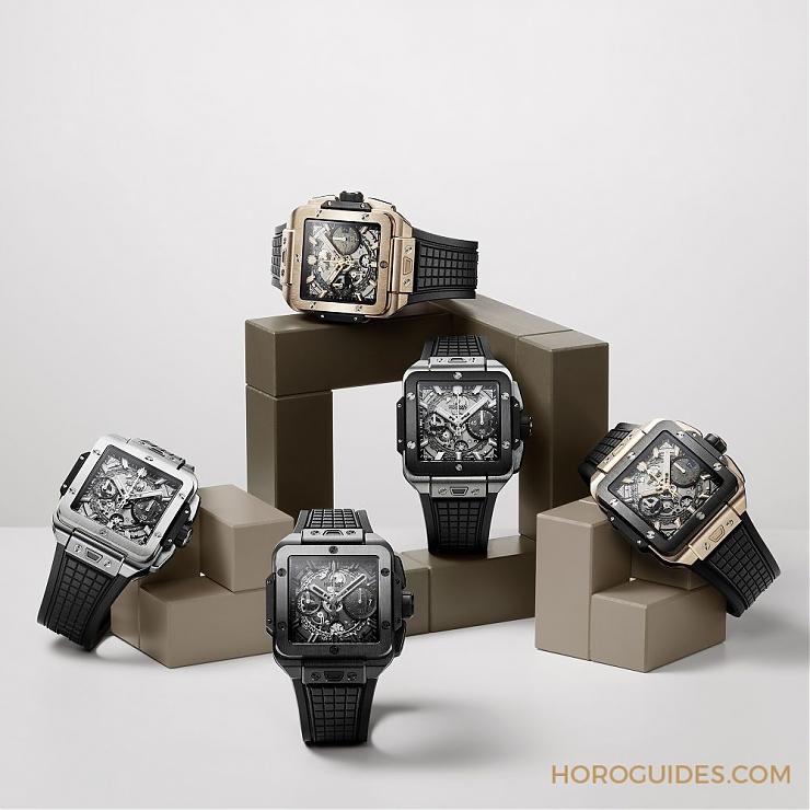 HUBLOT - 宇舶推出高階運(yùn)動(dòng)方形表Square Bang Unico計(jì)時(shí)碼表卓越工藝盡在方寸之間