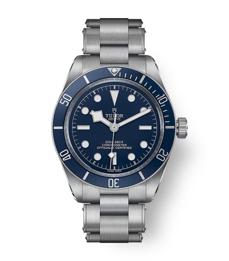 TUDOR 帝舵藍面Black Bay 58目前國外報價約3,100美金（折合約HKD 24,330），三個月來行情下滑3%。 （TUDOR）