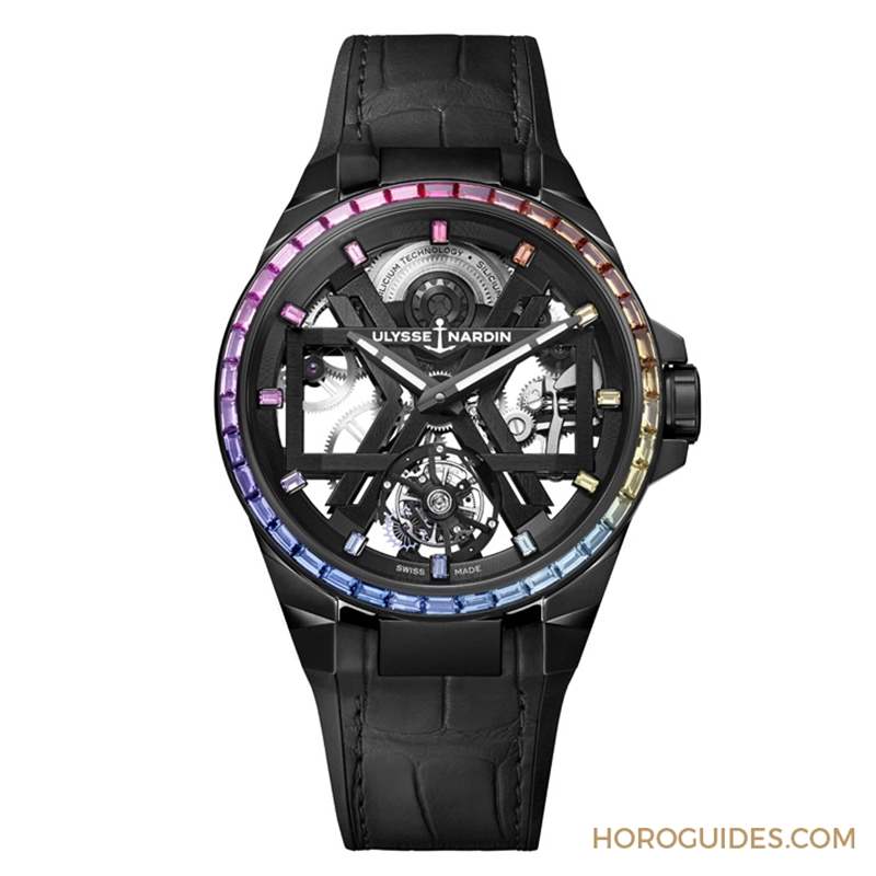 ULYSSE NARDIN - 以彩虹寶石圈入作，Ulysse Nardin Blast彩虹陀飛輪腕表、Lady Diver美人魚潛水彩虹腕