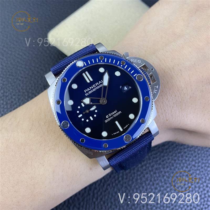 SBF廠新品沛納海pam1289藍(lán)色陶瓷圈口做工評(píng)測(cè)-VS廠沛納海1289