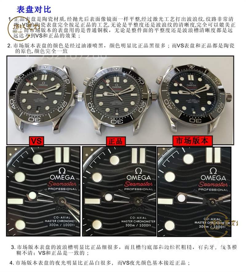 VS廠(SBF廠)海馬300對(duì)比正品怎么樣-VS廠歐米茄海馬300和市場版本那個(gè)好