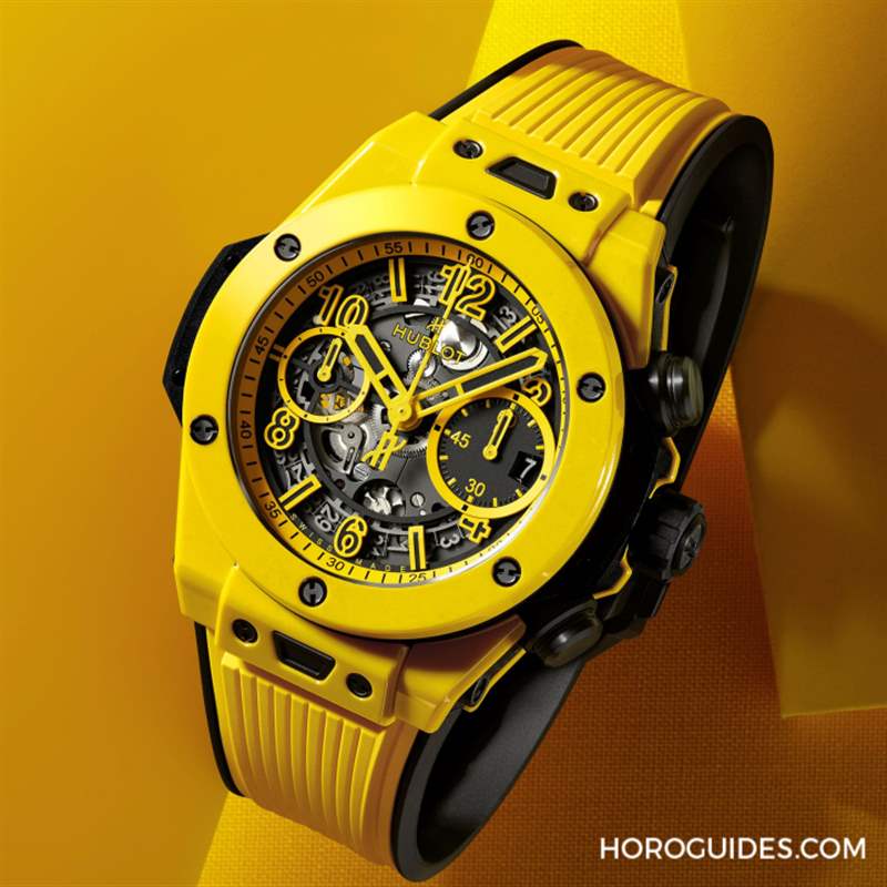 HUBLOT - 網壇史上首位擁第39座千分名人賽冠軍宇舶表大使球王喬科維奇秀最強外掛魔力黃陶瓷計時碼表