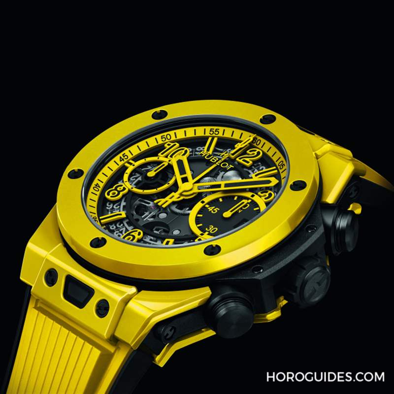 HUBLOT - 網壇史上首位擁第39座千分名人賽冠軍宇舶表大使球王喬科維奇秀最強外掛魔力黃陶瓷計時碼表