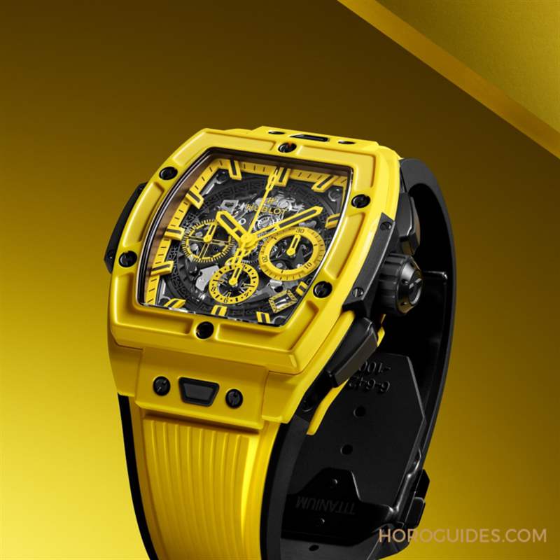 HUBLOT - 網壇史上首位擁第39座千分名人賽冠軍宇舶表大使球王喬科維奇秀最強外掛魔力黃陶瓷計時碼表
