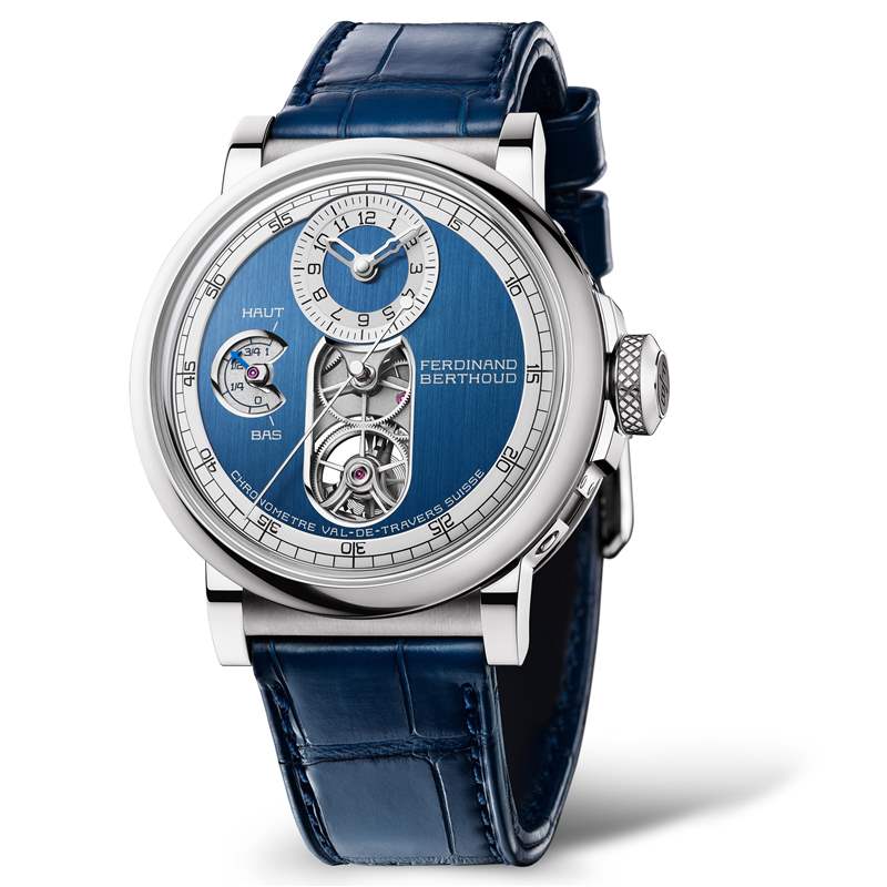 Ferdinand Berthoud推出Chronomètre FB 2T芝麻鏈陀飛輪腕表：圓形表殼，藍寶石機芯夾板