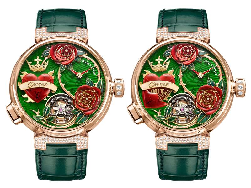 Louis Vuitton推出高級腕表新作：Tambour Fiery Heart動偶腕表、Tambour Opera動偶腕表，Tambour Moon飛行陀飛輪日內(nèi)瓦印記系列腕表