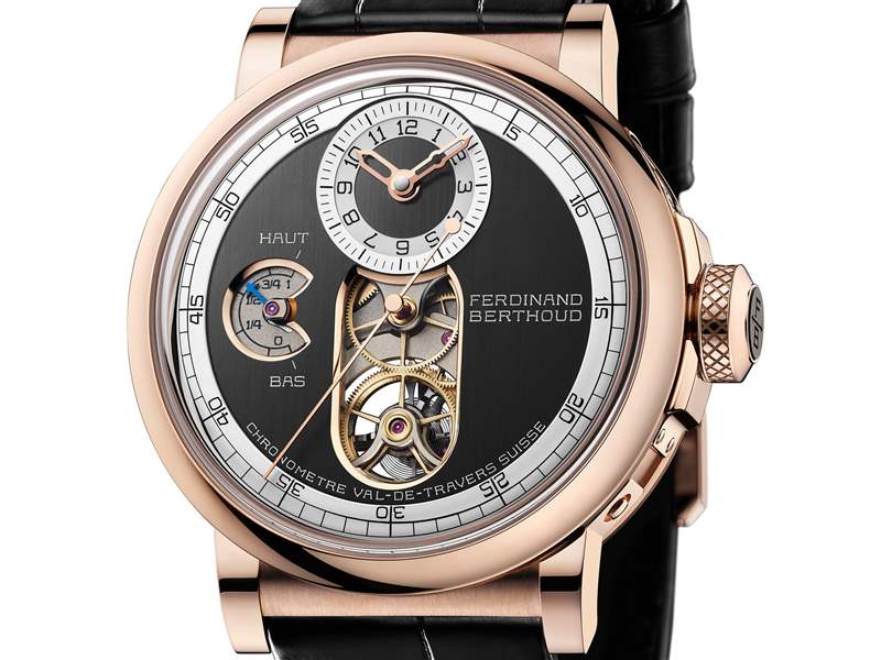 Ferdinand Berthoud推出Chronomètre FB 2T芝麻鏈陀飛輪腕表：圓形表殼，藍寶石機芯夾板