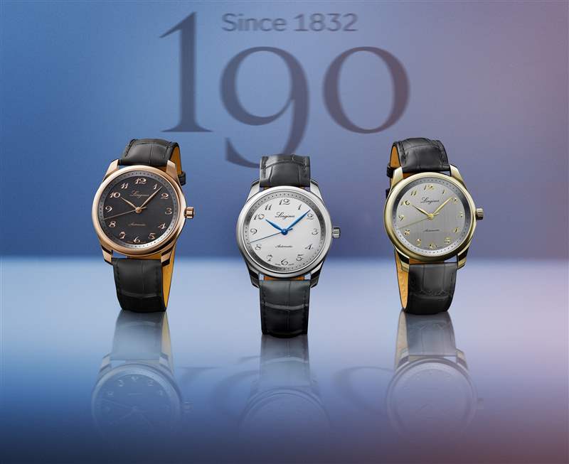 Longines推出Master Collection 190th Anniversary大三針腕表：190周年紀(jì)念
