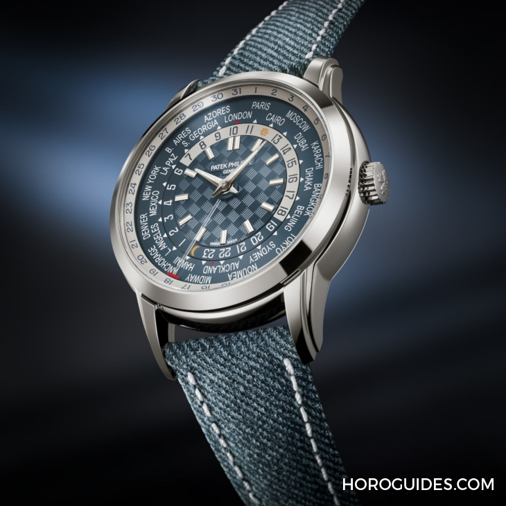 PATEK PHILIPPE - 首創日期顯示與當地時間同步，新一代世界時間腕表｜PATEK PHILIPPE Ref. 5330G-001藍灰面