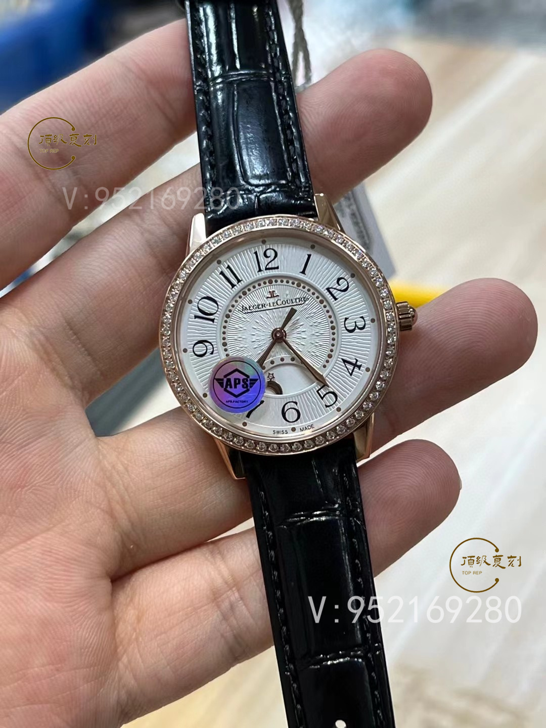 APS廠(chǎng)積家約會(huì)系列3442440：玫瑰金鉆圈復(fù)刻女表的極致演繹》