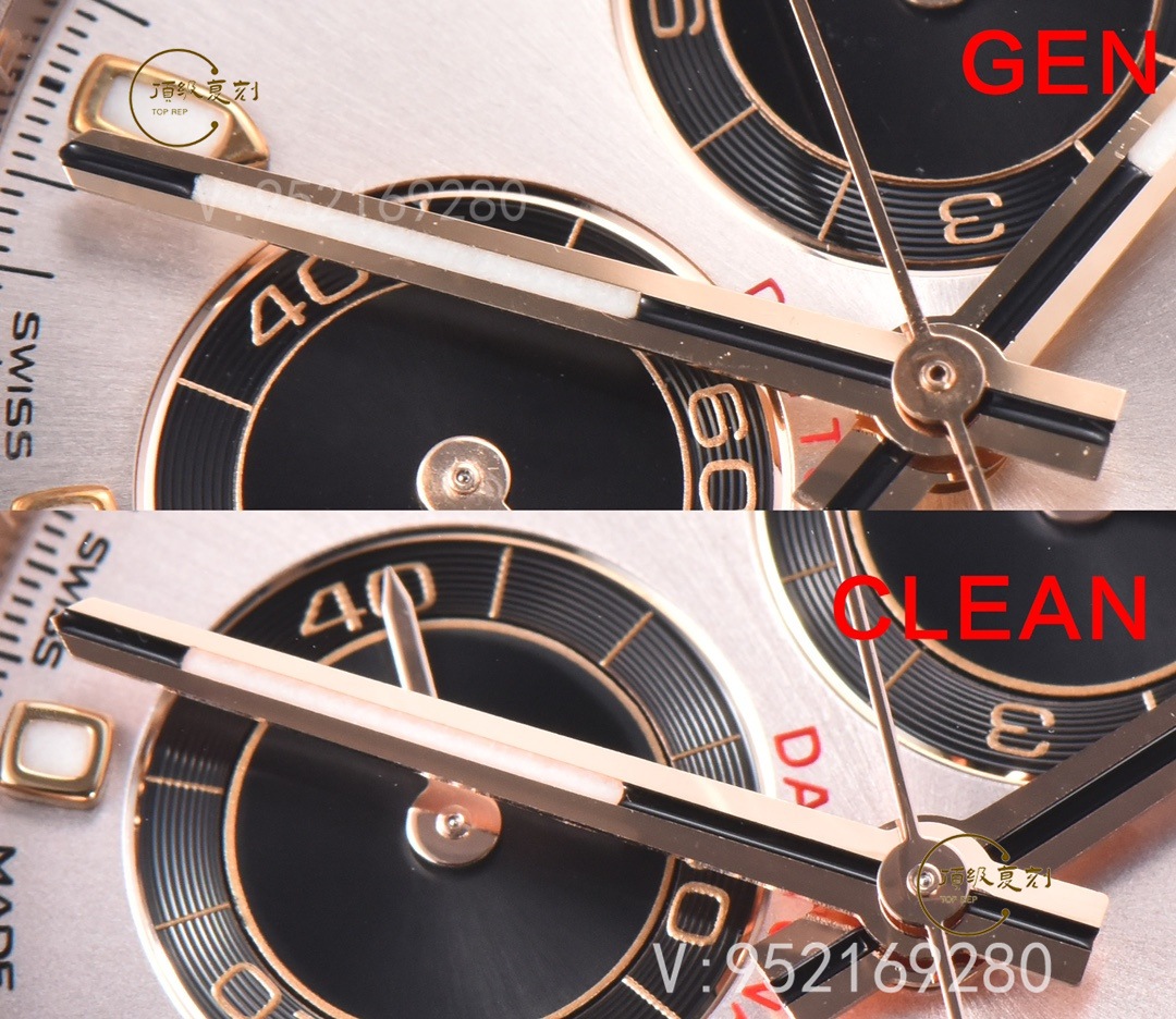 Clean廠C廠勞力士玫瑰金迪通拿m116505貝嫂同款真假對(duì)比正品怎么樣