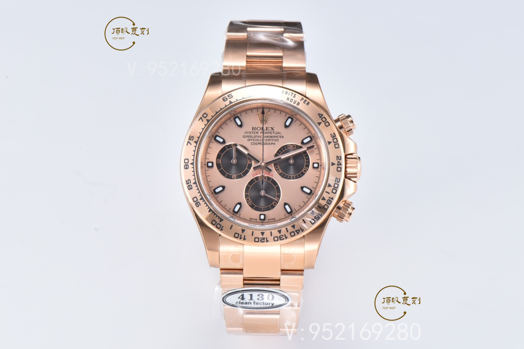 Clean廠C廠勞力士玫瑰金迪通拿m116505貝嫂同款真假對(duì)比正品怎么樣