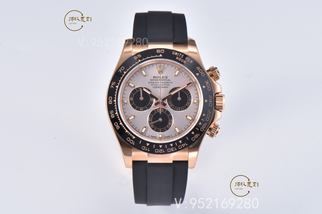 Clean廠C廠勞力士玫瑰金迪通拿m116505貝嫂同款真假對(duì)比正品怎么樣