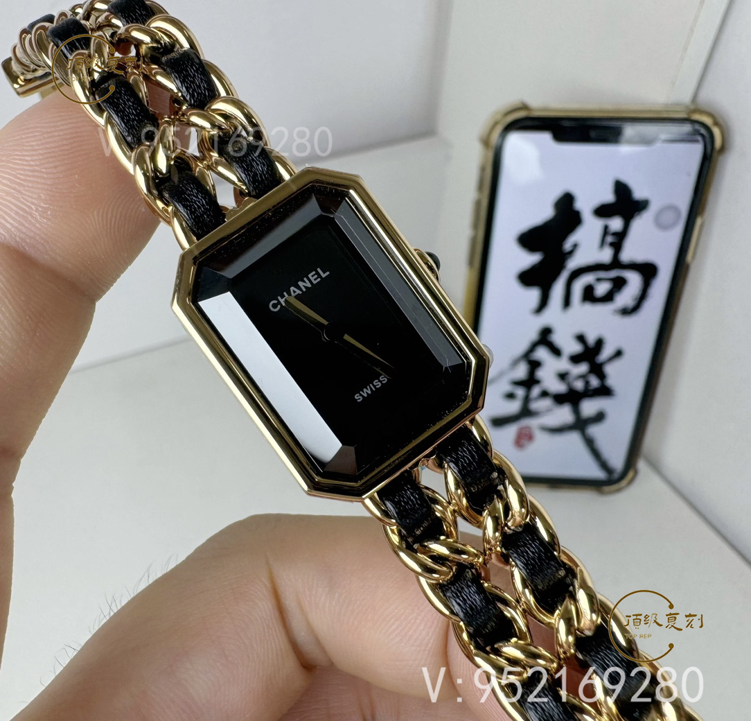 BV廠香奈兒PREMIERE系列H6951黑金方糖評測-中古女士腕表的獨(dú)特魅力