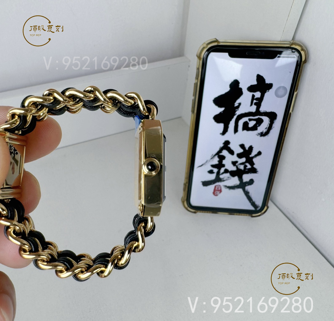 BV廠香奈兒PREMIERE系列H6951黑金方糖評測-中古女士腕表的獨(dú)特魅力